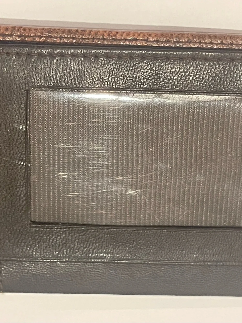 Brown Lizard Embossed Leather Bifold Wallet handcrafted